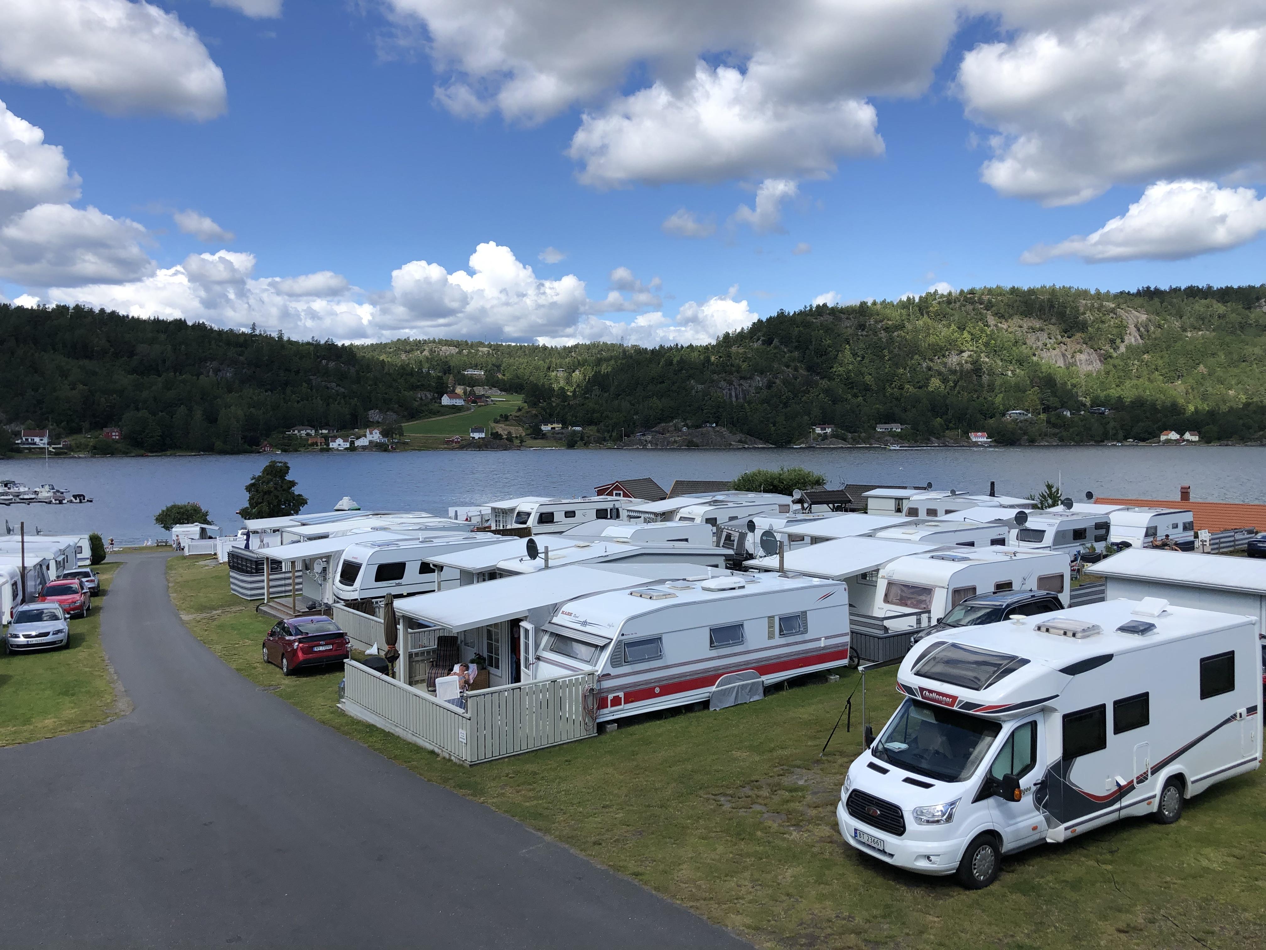 Camping no Campingplass Ris r Resort Moen Camping
